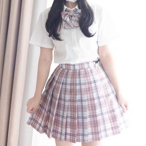 Skirt + tie + bow tie